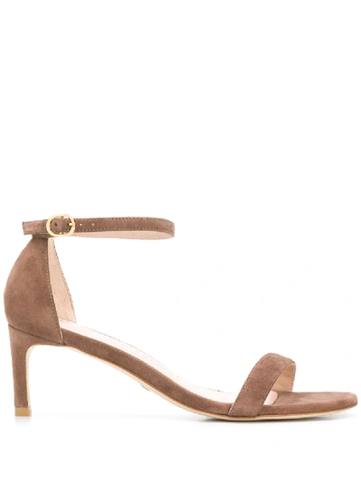 Stuart Weitzman Open-toe Sandals In Brown
