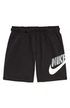 Nike Kids' Sportswear Club Athletic Shorts (big Boy) In Black