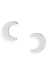 Set & Stones Luna Stud Earrings In Silver