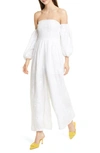 ALL THINGS MOCHI MANILA OFF THE SHOULDER WIDE LEG JUMPSUIT,MAN2802