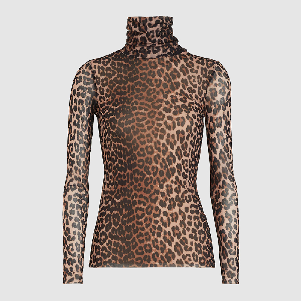 turtleneck mesh top