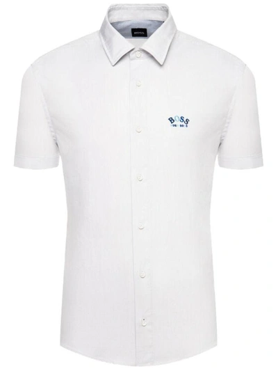 Hugo Boss Men's White Cotton Shirt