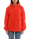 MONCLER MONCLER WOMEN'S ORANGE POLYAMIDE OUTERWEAR JACKET,1A72100C0417416 0