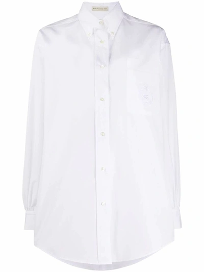 Etro Women's White Cotton Shirt