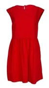 WOOLRICH WOOLRICH WOMEN'S RED COTTON DRESS,WWDR0041FRUT15095405 S