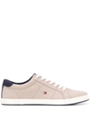 Tommy Hilfiger Iconic Lace-up Sneakers In Neutrals