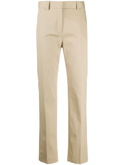 Alberta Ferretti Slim Tailored Trousers In Neutrals