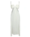 DION LEE Pocket Bra Pleated Midi Dress,060049311376