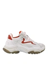 ASH ADDICT SNEAKERS IN WHITE AND RED