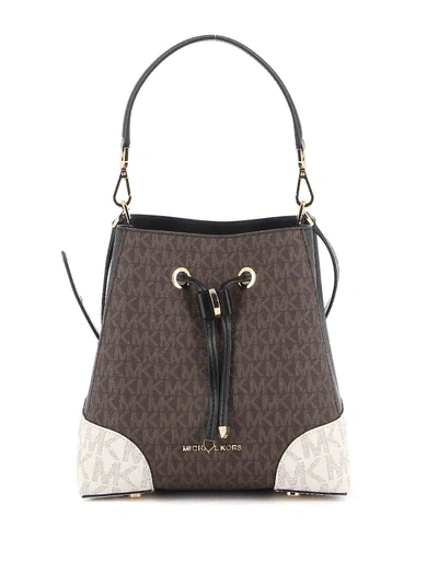 Michael Kors Mercer Gallery Bucket Bag In Brown