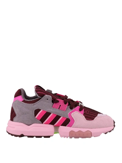 Adidas Originals Zx Torsion Suede And Techno Fabric Trainers In Pink