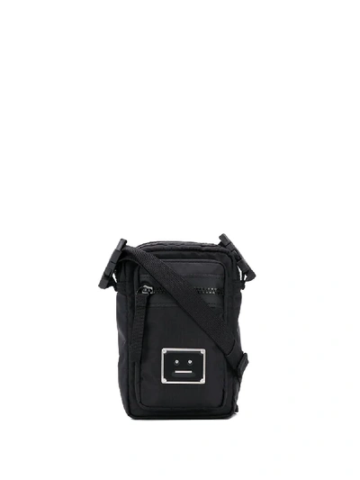 Acne Studios Lanyard Messenger Bag In Black