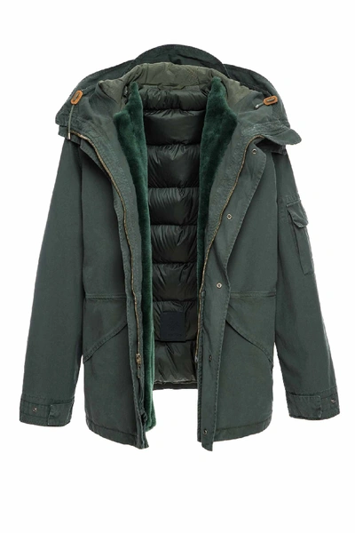 Mr &amp; Mrs Italy Cortina Light Mini Parka With Fur