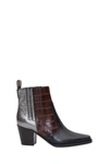 GANNI GANNI PATCHWORK BOOTS