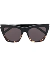 Saint Laurent New Wave Sl214 Kate Sunglasses In Black