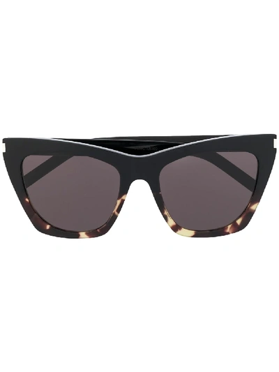 Saint Laurent New Wave Sl214 Kate Sunglasses In Black