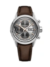 RAYMOND WEIL FREELANCER 5000 CHRONOGRAPH LEATHER-STRAP WATCH,0400012729156