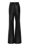 JOSEPH TAMBO HIGH-RISE LEATHER FLARED trousers,802488