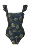 AGUA BY AGUA BENDITA NATIVA TROPICO PRINTED SWIMSUIT,807201