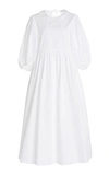 CECILIE BAHNSEN Mette Lace-Trimmed Cotton Midi Dress,809303