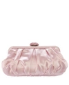 NINA CONCORD PLEATED FRAME CLUTCH WITH PAVE CLASP