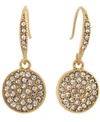 LAUNDRY BY SHELLI SEGAL PAVE STONES DROP EARRING
