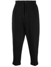 AMI ALEXANDRE MATTIUSSI CARROT-FIT CROPPED TROUSERS