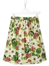 DOLCE & GABBANA FLORAL-PRINT SKIRT