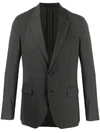 Versace Single-breasted Tailored Blazer In Grey