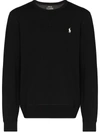Polo Ralph Lauren Player Logo Sweatshirt In Black