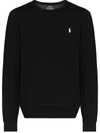 Polo Ralph Lauren Player Logo Sweatshirt In Black In Polo Black