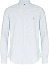 POLO RALPH LAUREN LOGO-EMBROIDERED STRIPED SHIRT