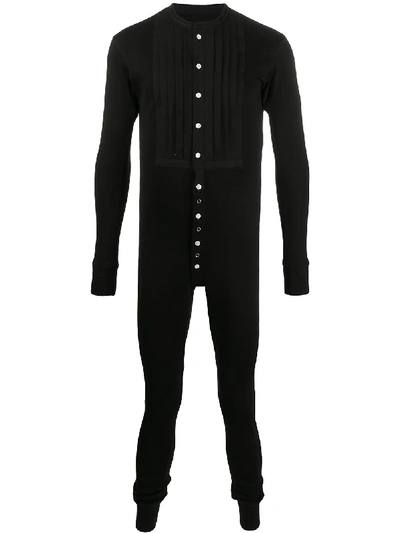 Takahiromiyashita The Soloist Button Detail All-in-one In Black