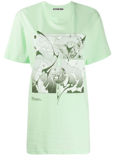 Hyein Seo X Daylen Seu Sirens T-shirt In Green