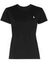 Polo Ralph Lauren Embroidered Logo T-shirt In Black