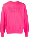 GCDS EMBROIDERED LOGO JUMPER