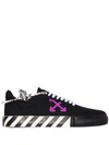 Off-white Vulcanized Low-top Sneakers In Black