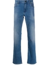 7 FOR ALL MANKIND LIGHT-WASH STRAIGHT LEG JEANS
