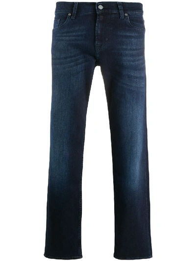 7 For All Mankind Standard Lux Performance Jeans In Blue