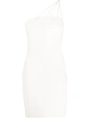 BARBARA BUI ONE SHOULDER FITTED DRESS