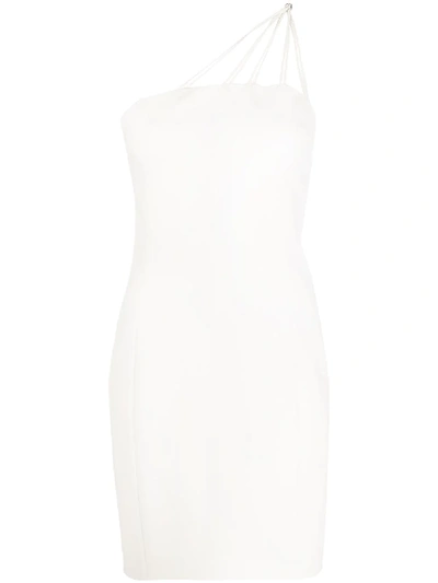 Barbara Bui One Shoulder Fitted Dress In White