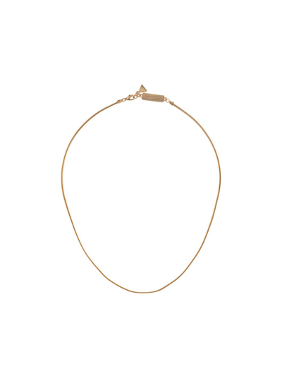 Coup De Coeur Snake Chain Necklace In Gold