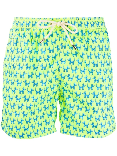 Mc2 Saint Barth Lighting Fun Balloon Swim Shorts In Yellow