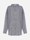 BALENCIAGA SWING OVERSIZED GINGHAM COTTON SHIRT