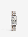 LONGINES L5.512.5.71.7 DOLCEVITA STAINLESS STEEL AND ROSE GOLD WATCH,757-10001-L55125717