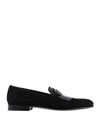 Dolce & Gabbana Grosgrain-bow Velvet Loafers In Black