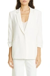 CINQ À SEPT CINQ À SEPT KHLOE RUCHED SLEEVE BLAZER,ZJ219G1319Z