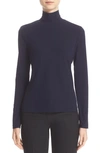 St John St. John Nuda Fine Jersey Turtleneck Top In Navy