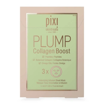 Pixi Plump Collagen Boost Sheet Mask Pack Of Three