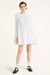 MERLETTE SOLIMAN DRESS IN WHITE,15N17WHTDRESSSMALL